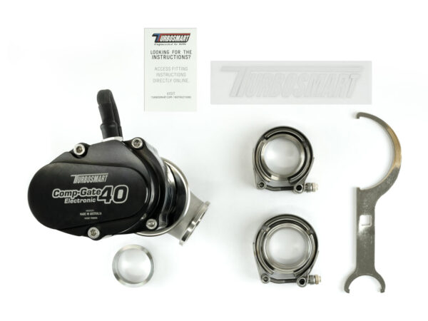 Turbosmart GenV Electronic CompGate40 WG40 elektronisches Wastegate – Schwarz
