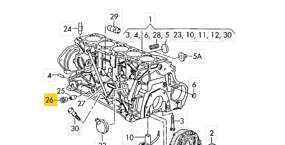 Adapter für Öldruckschalter M16x1,5 auf M10x1 Audi S2 / RS2 / S4 / S6 / 20V Turbo