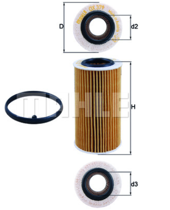 Ölfilter Mahle  20V Turbo TFSI  für RS3 / TTRS  / DAZA /DNWA / CEPA / CZG