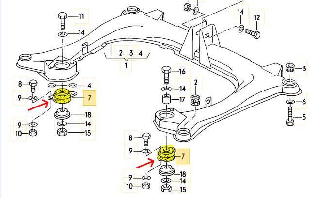 Diff lager , Audi 80/90/S2/Rs2 /Urquattro / 857 599 431