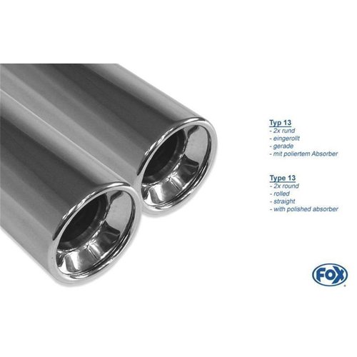 Endschalldämpfer - 2x76 Typ 13
