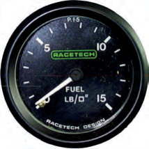 Benzindruck 0-15 PSI
