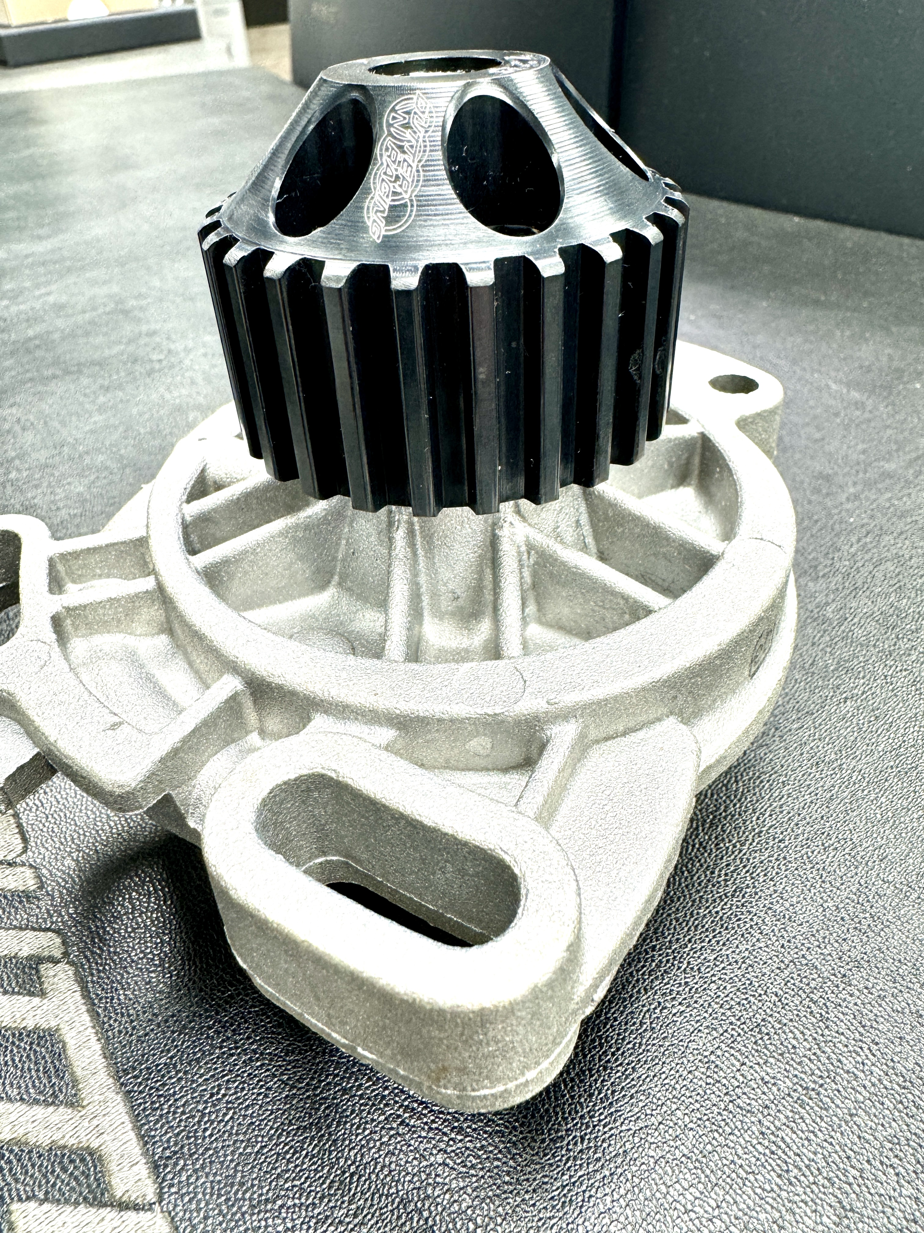 Wasserpumpe Upgrade Motorsport High End Billet 25 Zähne / 10V / 20V / Mot: NG,3B,7A,AAR,MC,