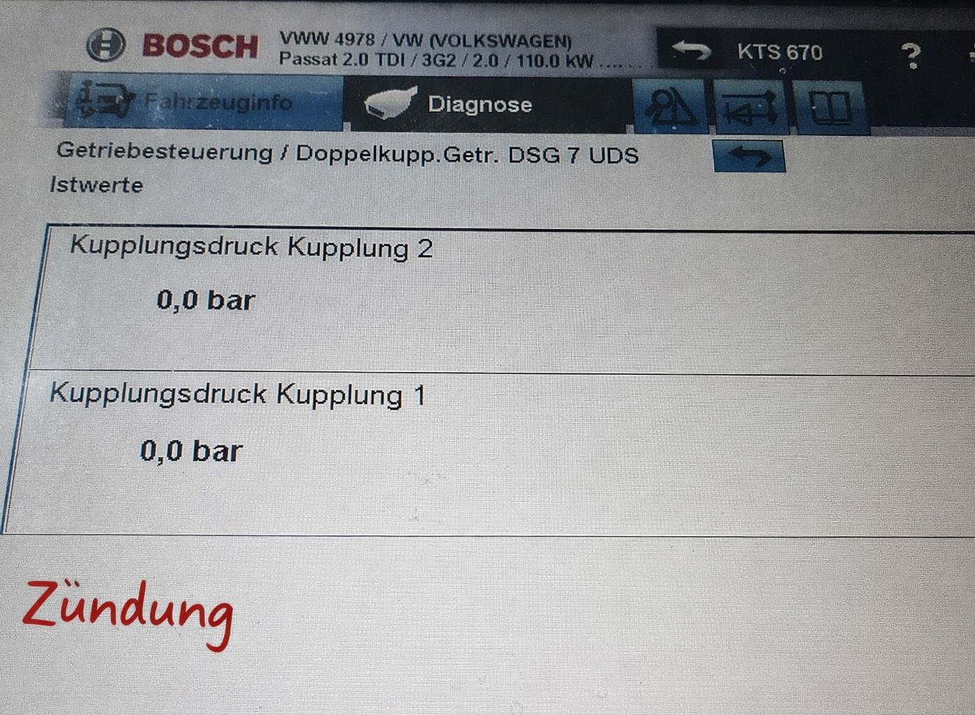 DQ381-DQ500  Steuergerät Reparatur Positionsgeber für Kupplung 1und 2 DSG 7 Gang